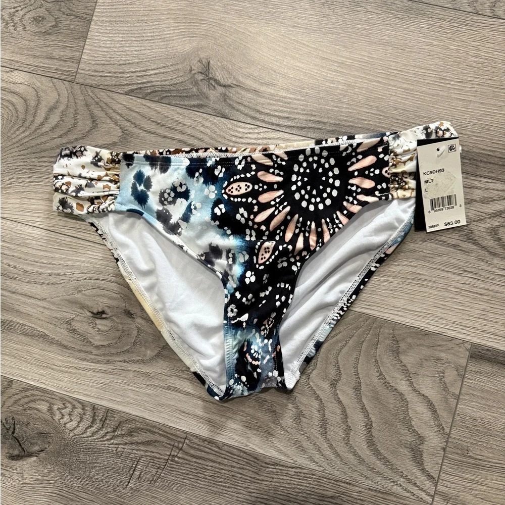 Bikini 𝅺bar lll Top & Kenneth Cole Bottoms Sz Large‎ NWT